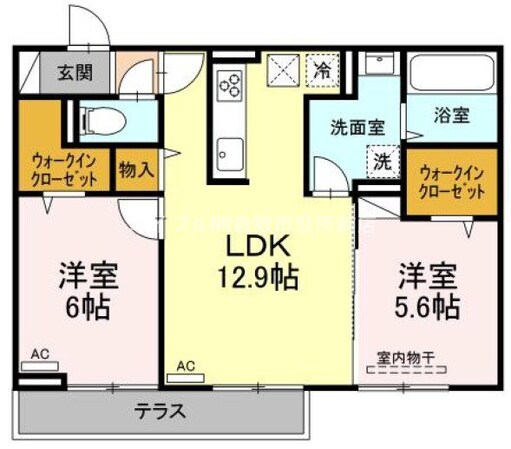 エクセルの物件間取画像